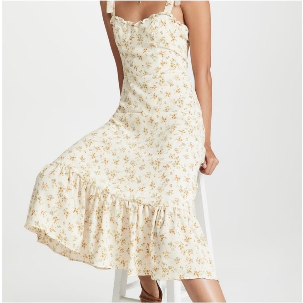 NWT o.p.t Toile de Jouy Floral Print Sleeveless Midi Dress, Size 8